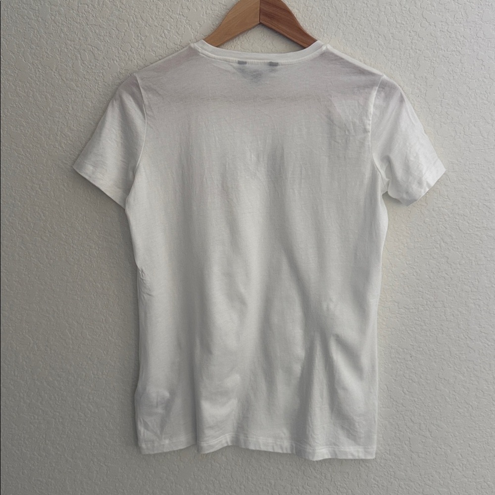 Lauren Ralph Lauren White Short Sleeve T-Shirt Size M - Picture 2 of 8